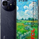 TCL هاتف ذكي 50 برو ان اكس تي بيبر ثنائي شرائح الاتصال بذاكرة روم 512GB وذاكرة RAM 8GB (جي اس ام فقط | بدون سي دي ام ايه) هاتف ذكي 5G مفتوح من المصنع (رمادي مون) - اصدار عالمي