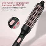 ⁦فرشاة حرارية من دوشر، فرشاة تمويج حرارية 32 ملم للحصول على شعر مستقيم مثالي وتجعيد كثيف⁩ - الصورة ⁦3⁩