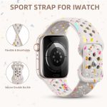 ⁦يو بيك سوار رياضي متوافق مع سوار ساعة ابل 38 ملم 40 ملم 41 ملم للنساء والرجال، سوار معصم سيليكون صديق للبيئة قابل لاعادة التدوير وجيد التهوية لسوار ساعة ابل/اي ووتش سلسلة 9 8 7 6 5 4 3 2 1 اس اي⁩ - الصورة ⁦4⁩