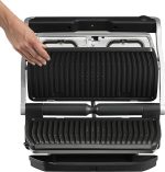 ⁦تيفال شواية كهربائية من اوبتي جريل+ XL، 9 برامج، شاشة مستوى الطهي، اطباق XL قابلة للازالة، وضع يدوي، شواية كهربائية، ستانلس ستيل، GC722D16⁩ - الصورة ⁦5⁩