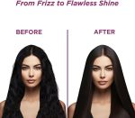 ⁦ايكونيك مكواة فرد الشعر جليم برو، اسود | الواح رفيعة للغاية 1.5 انش | رفيعة بشكل مريح | تحكم رقمي في درجة الحرارة | اغلاق تلقائي امن | سطح تيتانيوم ذهبي وردي متطور | تسخين سريع⁩ - الصورة ⁦5⁩