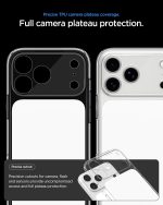 ⁦سبايجن جراب الترا هايبرد تي ماج فيت لموبايل ايفون 17 برو [زر التحكم بالكاميرا السعوية] متوافق مع ماج سيف (2025) - ابيض لامع⁩ - الصورة ⁦4⁩