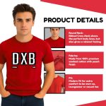 ⁦تيشيرت تذكاري مطبوع عليه دبي ديزاين للرجال⁩ - الصورة ⁦4⁩