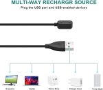 ⁦فانكل كابل شاحن لساعة هواوي فيت 3، شاحن مغناطيسي USB 100 سم لساعة هواوي باند 9/8/7/6 الذكية (اسود)⁩ - الصورة ⁦4⁩