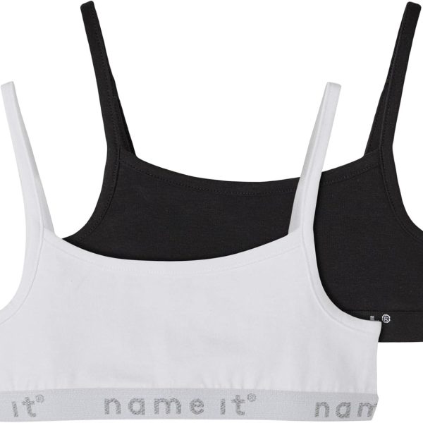 ملابس داخلية مكونة من توب قصير بشريط للبنات من قطعتين، من نايم ات