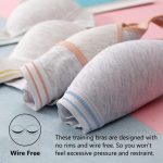 ⁦حمالات صدر رياضية للبنات والمراهقين من سن 8-10، 10-12، 12-14، 14-16 سنة، حمالة صدر قطنية لاسلكية مبطنة خفيفة⁩ - الصورة ⁦5⁩