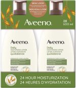 ⁦افينو لوشن مرطب يومي من اكتيف ناتشورالز، يرطب لمدة 24 ساعة، 2 × 600 مل⁩ - الصورة ⁦2⁩