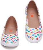 ⁦UIN C'est l'Amour أحذية سفر للسيدات، أحذية شراعية، أحذية بدون رباع، أحذية كاجوال بتصميم حورية البحر، قماش أبيض, متعدد الألوان, Medium⁩ - الصورة ⁦4⁩