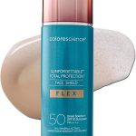 واقي شمس ملون معدني مرطب من صن فورجيتابل فليكس بعامل وقاية من الشمس بدرجة 50، يمنح لون البشرة على الفور لمظهر خالٍ من العيوب، حماية كاملة من الشمس، حماية كاملة من الشمس، 1.8 اونصة سائلة