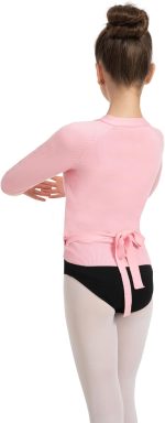 ⁦بلوزات رقص الباليه للفتيات الصغيرات، سترة رقص مخملية داخلية⁩ - الصورة ⁦3⁩