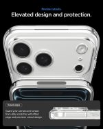 ⁦سبايجن جراب الترا هايبرد تي ماج فيت لموبايل ايفون 17 برو [زر التحكم بالكاميرا السعوية] متوافق مع ماج سيف (2025) - ابيض لامع⁩ - الصورة ⁦7⁩