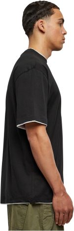 ⁦Urban Classics Men Bekleidung Contrast Tall Tee T-Shirt (pack of 1)⁩ - الصورة ⁦2⁩