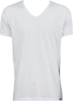 ⁦تيشرت داخلي برقبة دائرية ورقبة شكل V للرجال من ريان، لون ابيض، 3 قطع⁩ - الصورة ⁦2⁩