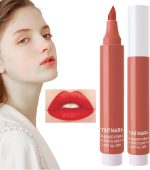 ⁦Lip Stain Marker Pen, Liquid Lip Liner Pencil, Highly Pigmented, Long-Lasting Lips Liner, Precise Smooth Pen-Like Tips for Pinpoint Application Smudge Proof Natural Finish, Makeup for Women, Girls⁩ - الصورة ⁦6⁩
