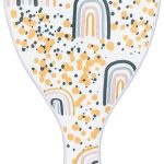 ويت براش فرش فك تشابك الشعر للاطفال - فرشاة قوس قزح متوسطة الحجم لفك تشابك الشعر بشعيرات انتيليفليكس فائقة النعومة تنزلق عبر التشابك، مشط خالٍ من الالم لجميع الانواع