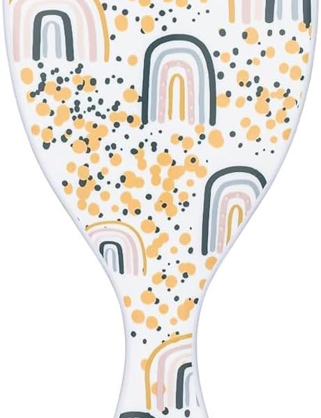 ويت براش فرش فك تشابك الشعر للاطفال - فرشاة قوس قزح متوسطة الحجم لفك تشابك الشعر بشعيرات انتيليفليكس فائقة النعومة تنزلق عبر التشابك، مشط خالٍ من الالم لجميع الانواع