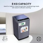 ⁦غسالة تحميل علوي من ستار تراك سعة 8 كجم من اي اس ام ايه، 4 نجوم موفرة للطاقة، تيتانيوم، موديل SW-800ATT1-SK(T) ضمان كامل لمدة عام⁩ - الصورة ⁦2⁩