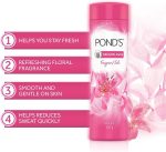 ⁦بوندز بودرة التلك المعطرة برائحة الزنبق الوردي من دريم فلاور - بودرة للجسم - امنة وطبيعية - تجعل البشرة جافة وتساعد على منع الطفح الجلدي - 400 غرام⁩ - الصورة ⁦3⁩