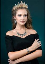 ⁦تيجان للنساء من تزويق، تاج متعدد الالوان، تاج ملكة مرصع باحجار الراين الكريستالية مع امشاط، وشاح راس للاميرة، زينة حفلات اعياد الميلاد للفتيات كوينسينيرا، اكسسوارات المسابقات، الوان قوس قزح⁩ - الصورة ⁦6⁩