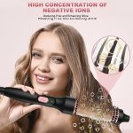 ⁦فرشاة حرارية من دوشر، فرشاة تمويج حرارية 32 ملم للحصول على شعر مستقيم مثالي وتجعيد كثيف⁩ - الصورة ⁦2⁩