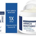 كريم كدمات الارنيكا من نجيب، قوة اضافية: تركيبة نباتية متطورة مع زهرة العطاس مونتانا - مرطب عالي القوة مع فيتامينات K وC وE - مرطب للوجه والجسم 4 اونصة