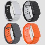 ⁦سوار رياضي مريح من السيليكون متوافق مع ووب 4.0 - سوار معصم ناعم وجيد التهوية وقابل للتعديل للارتداء اليومي والنشط (برتقالي)⁩ - الصورة ⁦3⁩