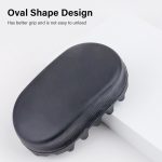 ⁦فرشاة تمويج الشعر الملفوفة، اداة تصفيف مطاطية قابلة للغسل، مشط اسفنجي ملتف بفتحات كبيرة وصغيرة لتمشيط الضفائر وتجعيد الشعر الافريقي⁩ - الصورة ⁦5⁩