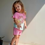 ⁦طقم تي شيرت وشورت بطبعة فراشة للبنات بعمر 4-8 سنوات من زولينوفا، ملابس اطفال بنات صيفيا، ملابس، طقم العيد للبنات⁩ - الصورة ⁦5⁩