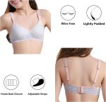 ⁦حمالات صدر رياضية للبنات والمراهقين من سن 8-10، 10-12، 12-14، 14-16 سنة، حمالة صدر قطنية لاسلكية مبطنة خفيفة⁩ - الصورة ⁦2⁩