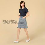 ⁦حذاء باليه مسطح للنساء بتصميم زهرة الاقحوان بمقدمة دائرية كاجوال بدون رباط⁩ - الصورة ⁦6⁩