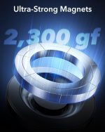 ⁦ESR حامل جوال مغناطيسي للسيارة من ماج سيف يثبت على فتحة التهوية والتابلوه لموبايل ايفون 17/16/اس 25/جوجل بيكسل 10، جميع الهواتف الذكية (تتضمن حلقتين معدنيتين)، الشحن غير مدعوم⁩ - الصورة ⁦3⁩