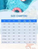 ⁦طقم ملابس سباحة بناتي للحماية من الطفح الجلدي باكمام طويلة من قطعتين لعمر 3-12 سنة من سنو هارت⁩ - الصورة ⁦6⁩