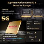 ⁦هاتف ذكي متين F109 5G من فوسيبوت، 24GB+256GB/2TB اندرويد 14 غير مقفل، بطارية 10600mAh، كاميرا 50MP+16MP+5MP، ثنائي شرائح الاتصال، IP68/IP69K، NFC⁩ - الصورة ⁦2⁩