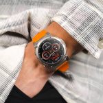 ⁦اتش اي فيوتشر ساعة ذكية ميكس 2 بخاصية البلوتوث من فيوتشر جو، تتبع اللياقة البدنية والنوم والصحة، مقاومة للماء IP68، عمر بطارية طويل، شاشة اي بي اس 1.4 انش - برتقالي⁩ - الصورة ⁦6⁩