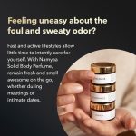 ⁦ناميا عطر الجسم الطبيعي من سوليد لمنطقة تحت الابطين والفخذ والركبة ومنطقة البيكيني والمناطق الحساسة، 15 غرام (عبوة من 3 قطع) لجميع انواع البشرة⁩ - الصورة ⁦4⁩