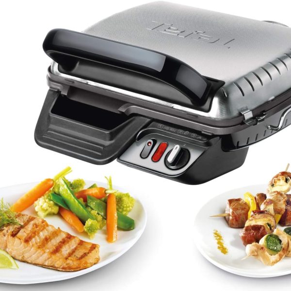 تيفال شواية 2 في 1 GC3050 | ماكينة صنع الساندويتشات | مفصلة كشواية طاولة/شواء مع سطح شواية مزدوج | ترموستات قابل للتعديل | طلاء مانع للالتصاق | 2000 واط | 38.3 × 21 × 38.8 سم