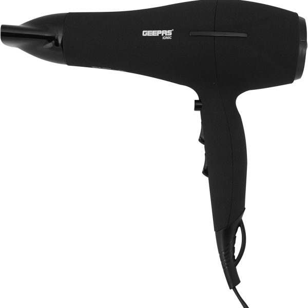 جيباس مجفف شعر قوي GHD86019 بقدرة 2200 واط - سرعتين و3 اعدادات لدرجة الحرارة - جودة صالون التجميل مع وظيفة كول شوت للحصول على لمعان خالٍ من التجعد - مجفف شعر محمول