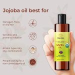 ⁦زيت الجوجوبا العضوي من تروفول - 100% نقي وطبيعي ومعصور على البارد من الدرجة الممتازة للبشرة والوجه والشعر والاظافر والتدليك - 100 مل⁩ - الصورة ⁦4⁩