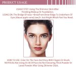 ⁦قلم هايلايتر مرطب للوجه، ملمع كريمي للخدود والشفاه، قلم مكياج متوهج طبيعي بتركيبة مرطبة، مناسب للبشرة الناضجة، تصميم ملتف محمول⁩ - الصورة ⁦6⁩