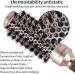 ⁦تحسين وترجمة فرشاة نانو الحرارية والسيراميك الايوني المستديرة، فرشاة تصفيف الشعر الاحترافية، مثالية لتجفيف وتصفيف وتجعيد الشعر وزيادة كثافة الشعر (32 ملم)⁩ - الصورة ⁦5⁩