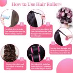 ⁦مجموعة بكرات الشعر من ستايونج - 18 قطعة، 3 احجام، 10 مشابك، لتجعيد الشعر الطويل والقصير، للحلاقين وتصفيف الشعر (بينك)⁩ - الصورة ⁦4⁩