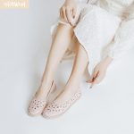 ⁦حذاء باليه مسطح للنساء بتصميم زهرة الاقحوان بمقدمة دائرية كاجوال بدون رباط⁩ - الصورة ⁦2⁩