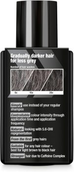 ⁦البيسين شامبو كافيين اند كولور للرجال من جراي اتاك، 1 × 200 مل | شعر اغمق واقوى تدريجياً | تاثير لون طبيعي يمكن التحكم به للحصول على شعر رمادي اقل | ضد الشعر الخفيف⁩ - الصورة ⁦2⁩