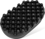 فرشاة تمويج الشعر الملفوفة، اداة تصفيف مطاطية قابلة للغسل، مشط اسفنجي ملتف بفتحات كبيرة وصغيرة لتمشيط الضفائر وتجعيد الشعر الافريقي