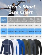 ⁦تي شيرت رياضي باكمام طويلة ورقبة دائرية ضيقة للرجال من 3 قطع⁩ - الصورة ⁦5⁩