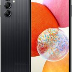 سامسونج جوال جالكسي ايه 14 4G LTE (128GB + 4GB) مفتوح في جميع أنحاء العالم (فقط T-Mobile/Mint/Metro USA Market) 6.6 انش كاميرا ثلاثية 50 ميجابكسل + (شاحن حائط 15 واط) (اسود (SM-A145M/DS))