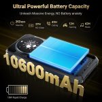 ⁦هاتف ذكي متين F109 5G من فوسيبوت، 24GB+256GB/2TB اندرويد 14 غير مقفل، بطارية 10600mAh، كاميرا 50MP+16MP+5MP، ثنائي شرائح الاتصال، IP68/IP69K، NFC⁩ - الصورة ⁦3⁩