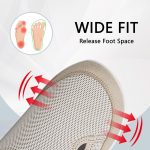 ⁦حذاء مشي عريض للنساء لمرضى السكري قابل للتعديل بعرض عريض لعلاج التهاب المفاصل والوذمة والقدم المتورمة في الاماكن المغلقة والمفتوحة⁩ - الصورة ⁦2⁩