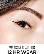 ⁦لوريال باريس قلم تحديد العين السائل فائق النحافة ويدوم طويلا من ميك اب انفاليبل، طرف لباد فائق النعومة، تركيبة سريعة الجفاف، ينزلق بسلاسة، اسود، عبوة من قطعة واحدة⁩ - الصورة ⁦7⁩