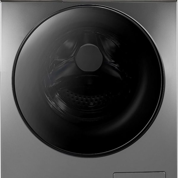 سوبر جينيرال غسالة تحميل امامي 12 كجم/8 كجم، محرك عاكس، 1400 دورة في الدقيقة، 15 برنامج، غسيل جاف لمدة ساعة، غسيل بالبخار، العناية بالطفل، 59.5×59.5×85 سم (العرض×العمق×الارتفاع)، اينوكس، ضمان عاكس 10